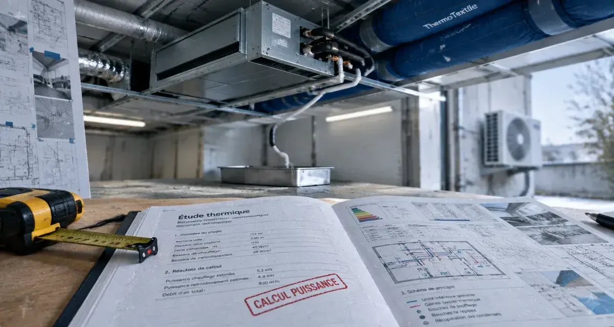 Installation d'une clim gainable : pourquoi le dimensionnement thermique est votre meilleure économie